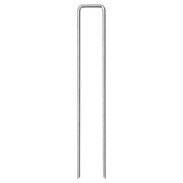 Vidaxx piquets de sol 50 pcs en forme de U 20x3,5 cm acier galvanisé