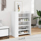 Armoire à chaussures Vidaxl 74.5x37.5x100 cm Bois de bois transformé