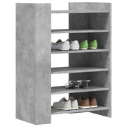 Armoire à chaussures Vidaxl 74.5x37.5x100 cm Prix de béton en bois transformé - afbeelding 3