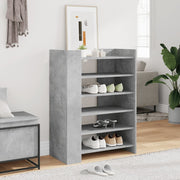 Armoire à chaussures Vidaxl 74.5x37.5x100 cm Prix de béton en bois transformé - afbeelding 1