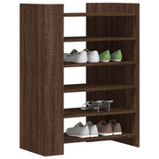 Armoire à chaussures Vidaxl 74.5x37.5x100 cm Coupon Brun Brown -colored - afbeelding 3