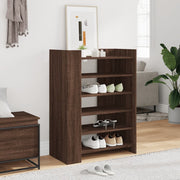 Armoire à chaussures Vidaxl 74.5x37.5x100 cm Coupon Brun Brown -colored - afbeelding 1