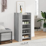 Armoire à chaussures Vidaxl 52x37.5x100 cm Proserted Wood Grey Sonoma Oak - afbeelding 3