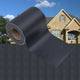 Vidaxl brise-vue de jardin 2 pcs gris foncé 35 x 0,19 m PVC