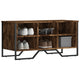 Armoire à chaussures Vidaxl 90x38x45,5 cm en bois de bois de bois de bois de bois fumé coloré