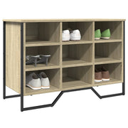 Armoire à chaussures Vidaxl 90x38x61,5 cm en bois de bois de chêne sonoma coloré - afbeelding 1