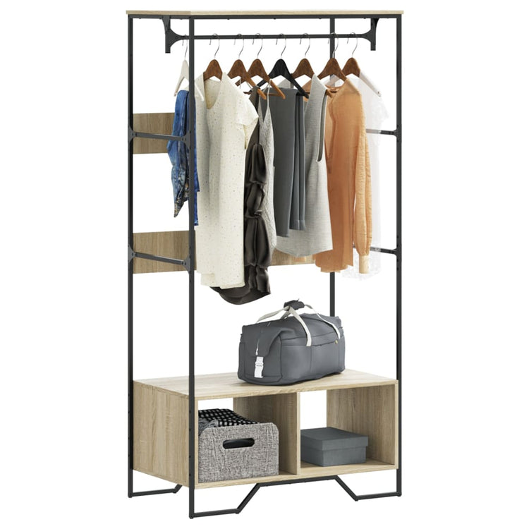 Vidaxl Wardrobe 90x50x180 cm Wood Sonoma Oak colored