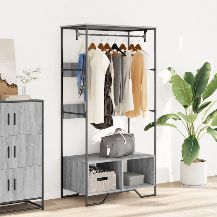 Vidaxl Armoire 90x50x180 cm en bois de bois de bois de chêne sonoma coloré