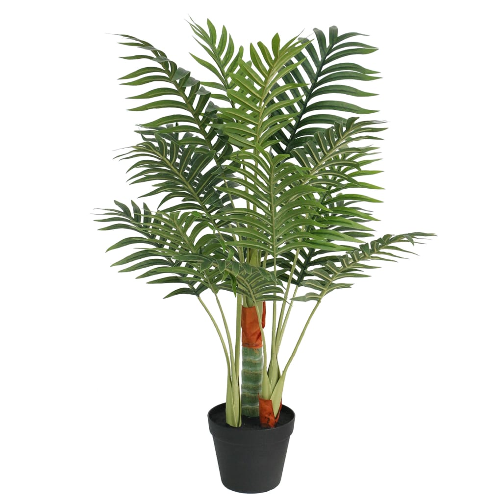Vidaxl Art Palm Tree avec 3 souches 85 cm en polypropène vert
