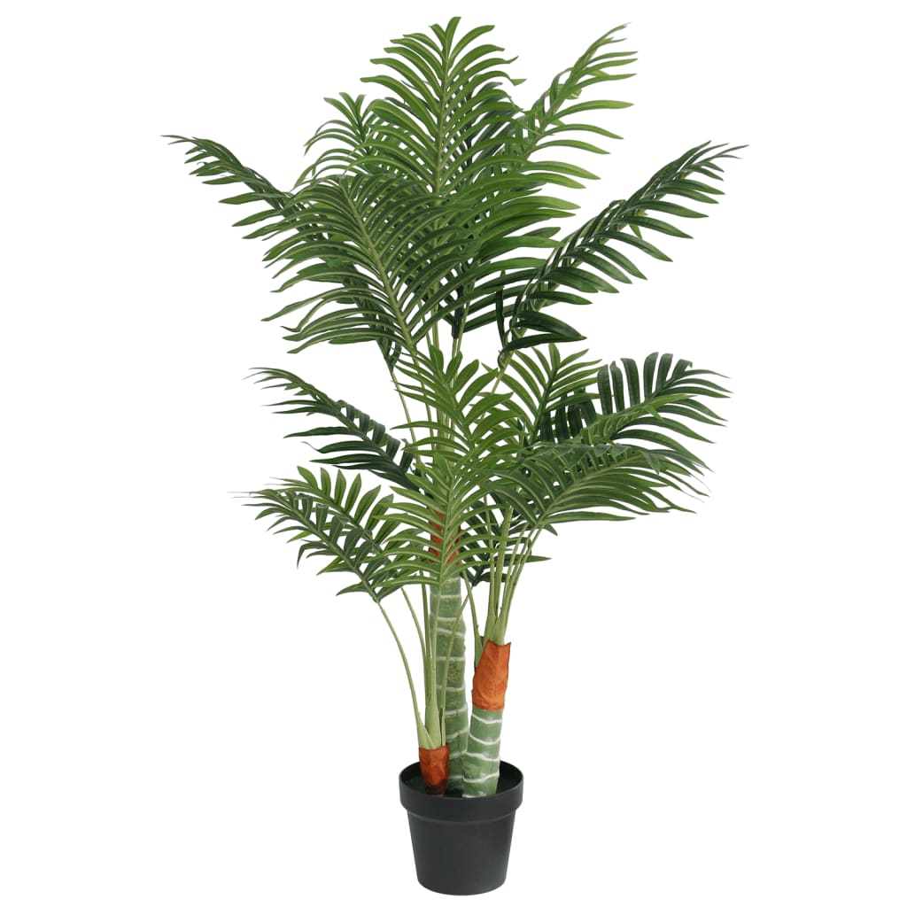 Vidaxl Art Palm Tree avec 3 tribus 120 cm Green en polypropène