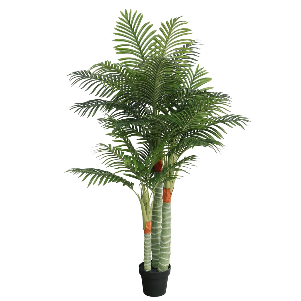 Vidaxl Art Palm Tree avec 3 souches 180 cm Green en polypropène