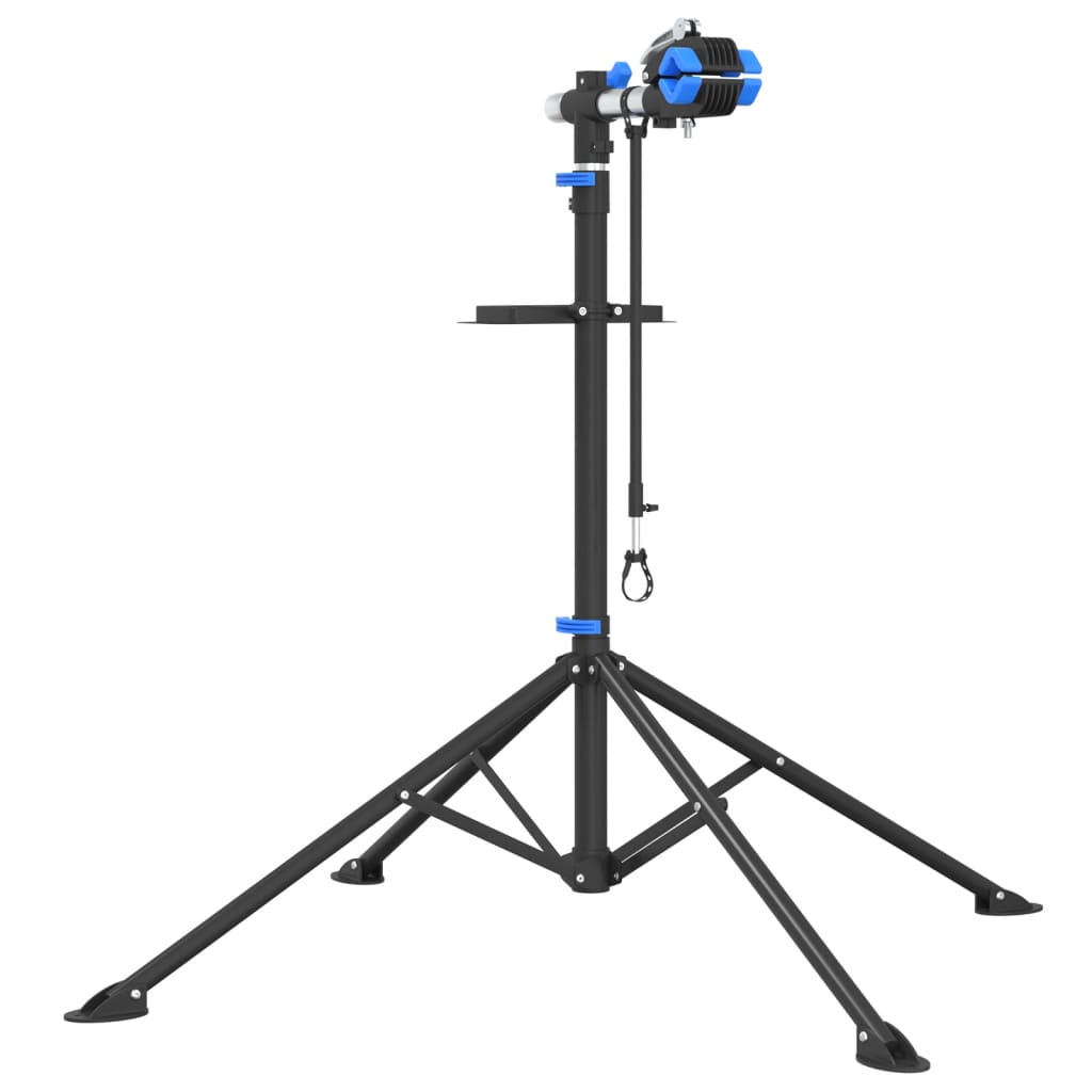 Vidaxl FIETS Réparation standard pliable 108-188 cm en acier bleu