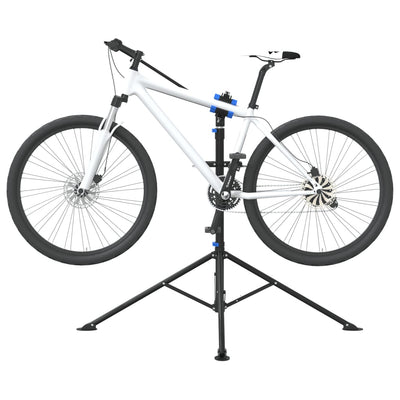 Vidaxl FIETS Réparation standard pliable 108-188 cm en acier bleu