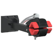 Vidaxl Fiets Réparation du support de mur pliable Montage rouge et acier noir - afbeelding 2