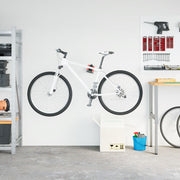 Vidaxl Fiets Réparation du support de mur pliable Montage rouge et acier noir - afbeelding 3