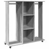 Armoire vidaxl avec roues 102x38x110 cm en bois gris sonoma chêne
