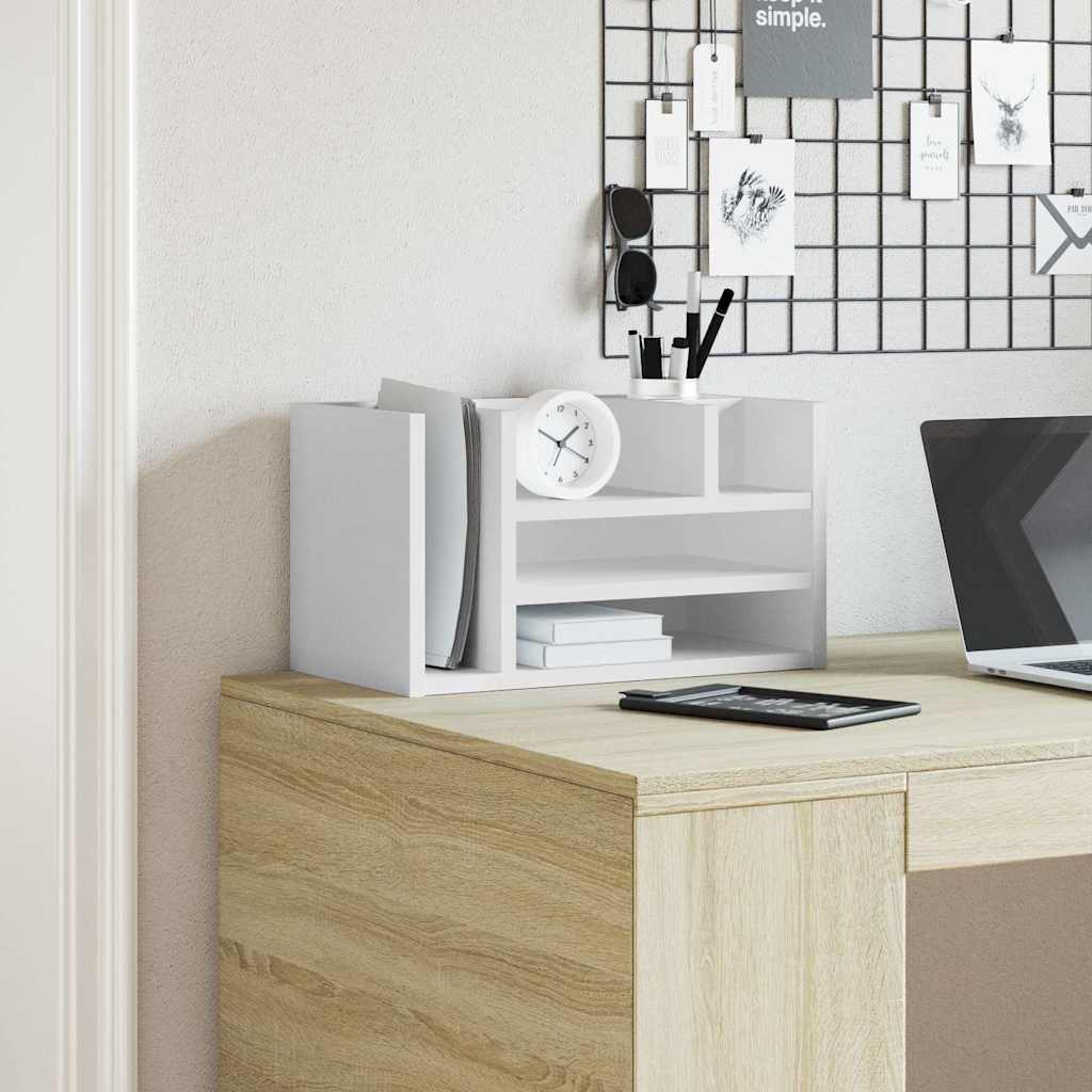 Organisateur du Bureau Vidaxl 44.5x24x25 cm Bois de bois transformé