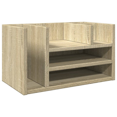 Organisateur du bureau Vidaxl 44.5x24x25 cm Bois de chêne sonoma coloré