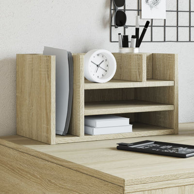 Organisateur du bureau Vidaxl 44.5x24x25 cm Bois de chêne sonoma coloré