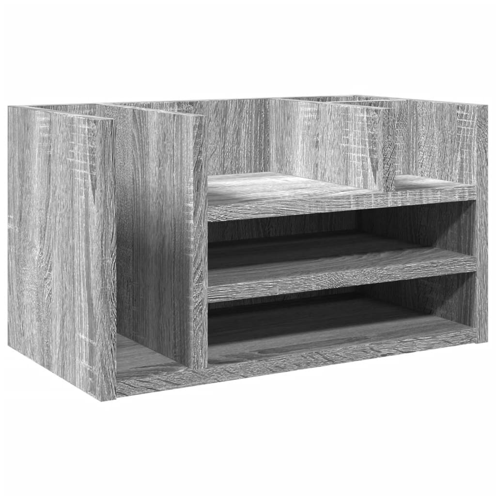 Organisateur du Bureau Vidaxl 44.5x24x25 cm en bois de bois de bois sonoma
