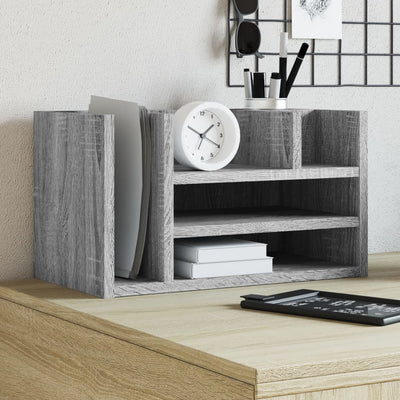 Organisateur du Bureau Vidaxl 44.5x24x25 cm en bois de bois de bois sonoma