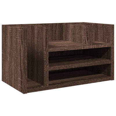 Organisateur du Bureau Vidaxl 44.5x24x25 cm Couleur de chêne marron en bois transformé