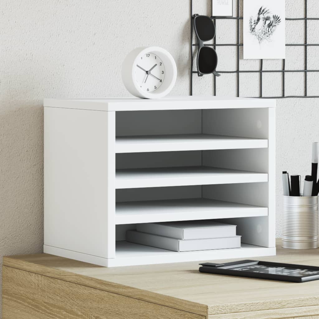 Organisateur du bureau de Vidaxl 36x26x29,5 cm Bois de bois transformé