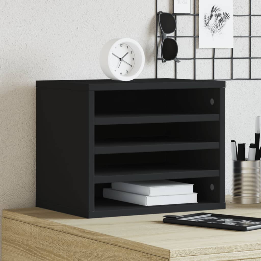 Organisateur du bureau de Vidaxl 36x26x29,5 cm Bois de bois transformé
