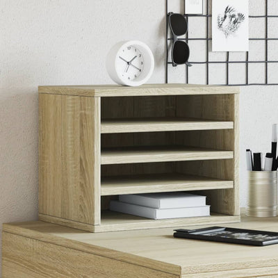 Organisateur du bureau de Vidaxl 36x26x29,5 cm Bois de chêne sonoma coloré