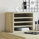 Organisateur du bureau de Vidaxl 36x26x29,5 cm Bois de chêne sonoma coloré