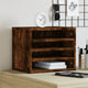 Organisateur du bureau de Vidaxl 36x26x29,5 cm Couleur de chêne fumé en bois transformé