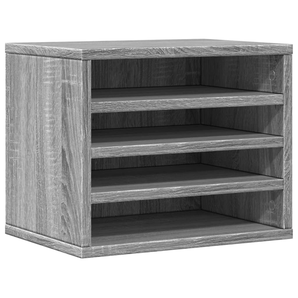 Organisateur du bureau de Vidaxl 36x26x29,5 cm en bois de chêne sonoma gris de bois
