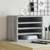 Organisateur du bureau de Vidaxl 36x26x29,5 cm en bois de chêne sonoma gris de bois - afbeelding 1