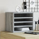 Organisateur du bureau de Vidaxl 36x26x29,5 cm en bois de chêne sonoma gris de bois