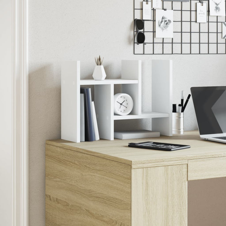 Organisateur du Bureau Vidaxl 34.5x15.5x35 cm Bois de bois transformé