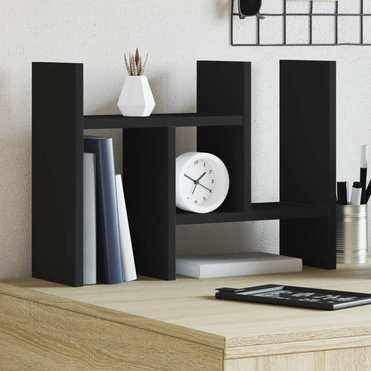 Organisateur du bureau de Vidaxl 34.5x15.5x35,5 cm Bois transformé en noir