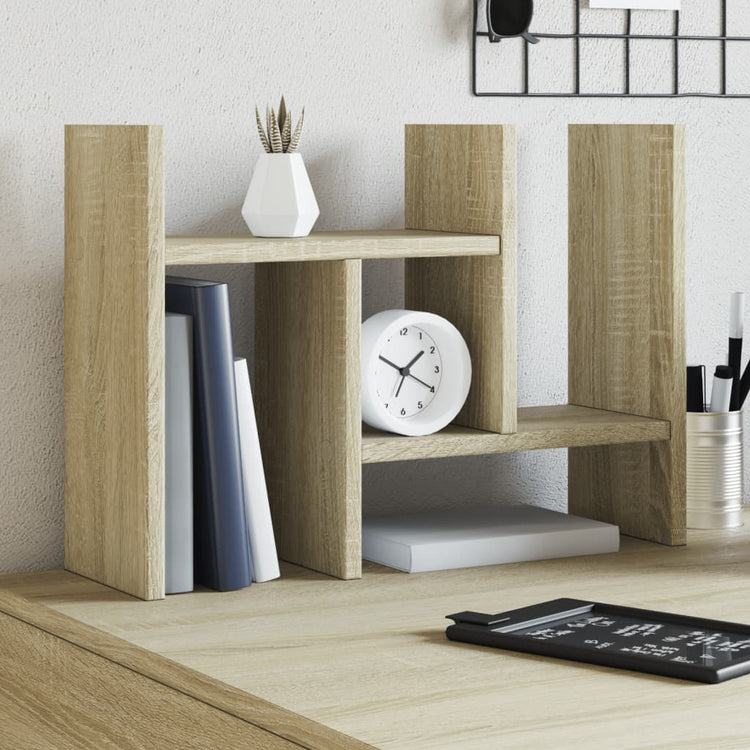 Organisateur du Bureau Vidaxl 34.5x15.5x35 cm Bois sonoma chêne coloré