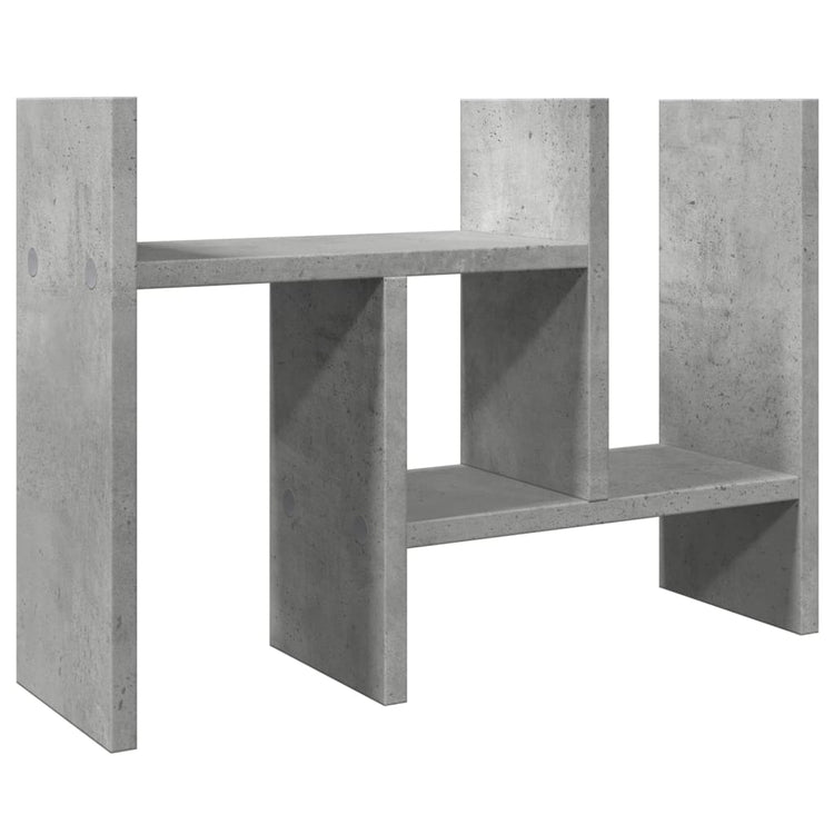 Organisateur du bureau de Vidaxl 34.5x15.5x35 cm Betongrij en bois transformé