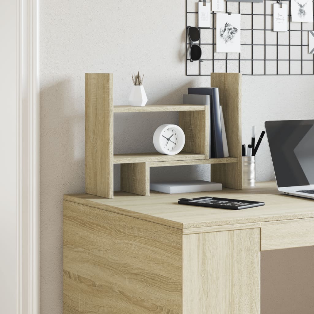 Organisateur du Bureau Vidaxl 38.5x17x39 cm Bois de chêne sonoma
