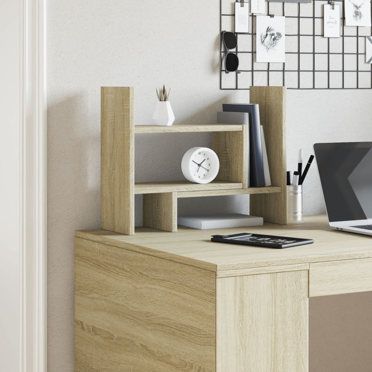 Organisateur du Bureau Vidaxl 38.5x17x39 cm Bois de chêne sonoma