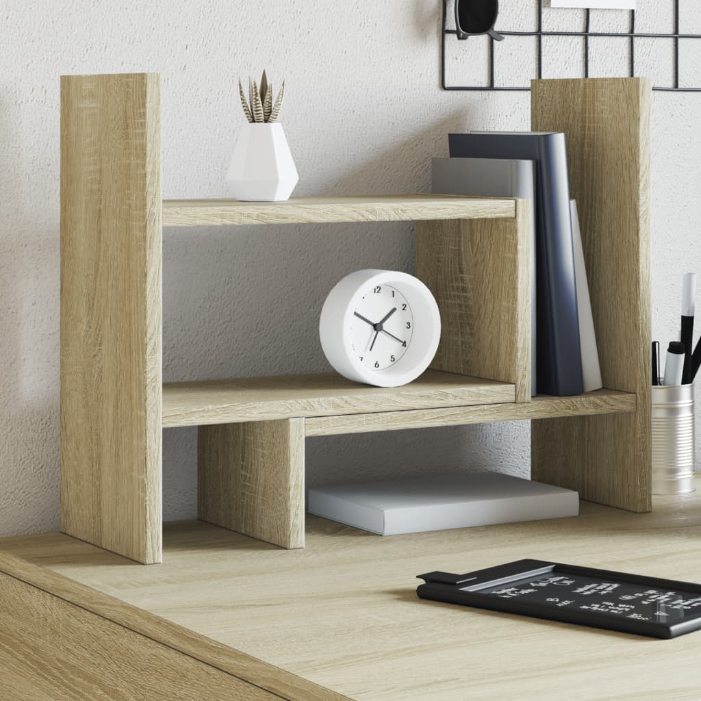 Organisateur du Bureau Vidaxl 38.5x17x39 cm Bois de chêne sonoma