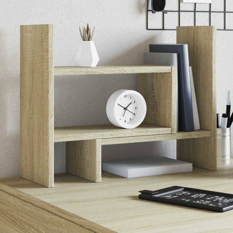 Organisateur du Bureau Vidaxl 38.5x17x39 cm Bois de chêne sonoma