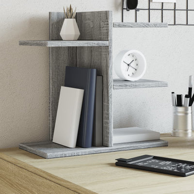 Organisateur du Bureau Vidaxl 42x21.5x42 cm en bois de chêne sonoma gris de bois de bois