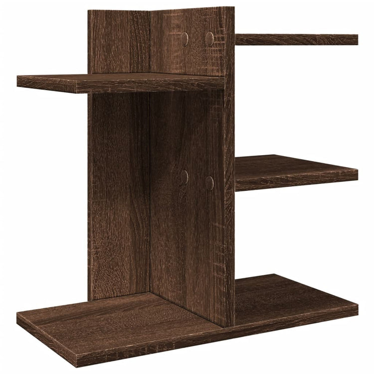 Organisateur du Bureau Vidaxl 42x21.5x42 cm Brown Brown Oak -Colored