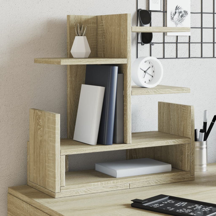 Organisateur du Bureau Vidaxl 49x20x52.5 cm Bois de chêne sonoma coloré