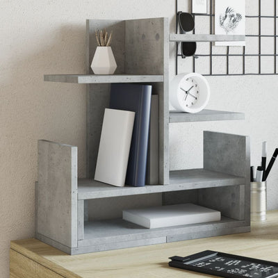 Organisateur du bureau de Vidaxl 49x20x52,5 cm Betongrij en bois transformé