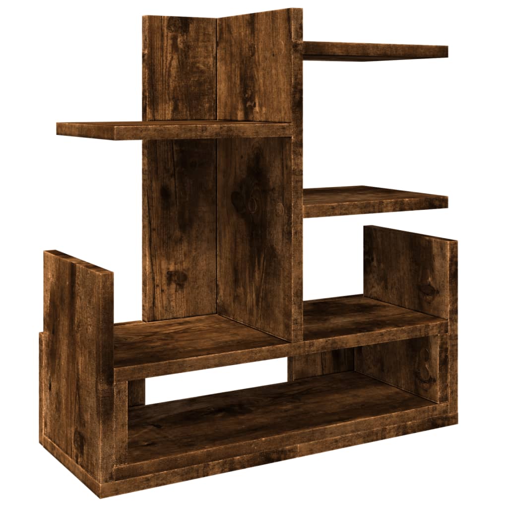 Organisateur du Bureau Vidaxl 49x20x52,5 cm Couleur de chêne fumé en bois transformé
