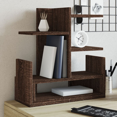 Organisateur du Bureau Vidaxl 49x20x52,5 cm en bois de chêne brun en bois coloré