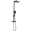 Vidaxl Shower Head Set Double avec mélangeur Tap et tuyau en laiton noir
