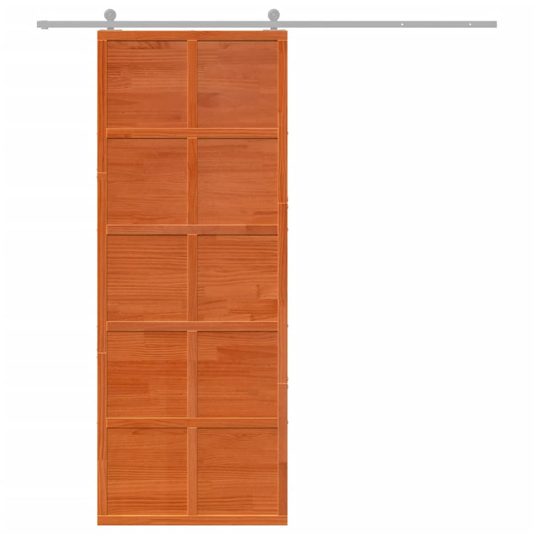 Vidaxl Sliding Porte 80x208 cm Brunier